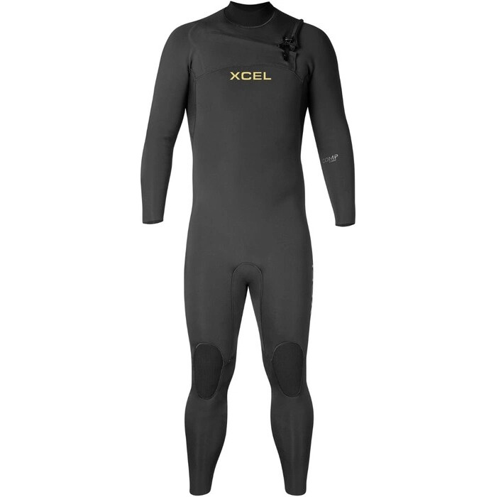 2026 XCEL Männer Comp 3/2mm Brustreißverschluss Neoprenanzug MN32ZXC4 - Black